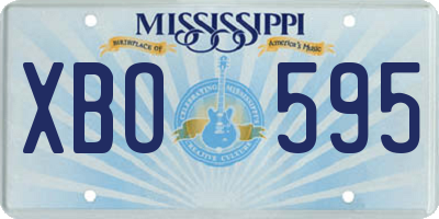 MS license plate XBO595
