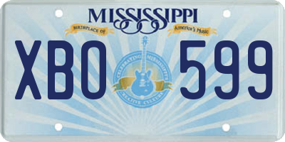 MS license plate XBO599
