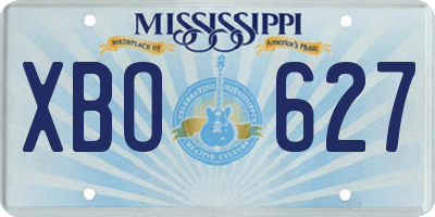 MS license plate XBO627