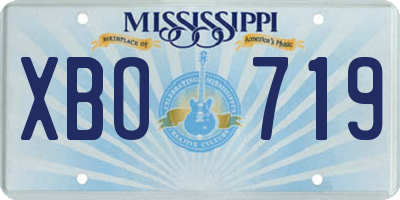 MS license plate XBO719