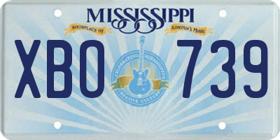 MS license plate XBO739