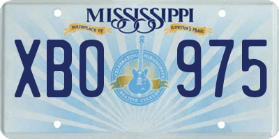 MS license plate XBO975