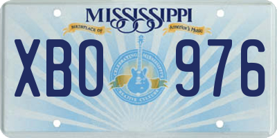 MS license plate XBO976