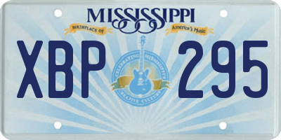 MS license plate XBP295