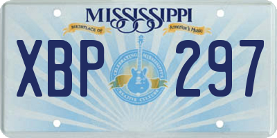 MS license plate XBP297