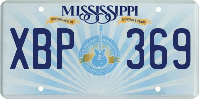 MS license plate XBP369