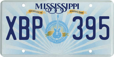 MS license plate XBP395