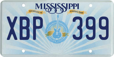 MS license plate XBP399