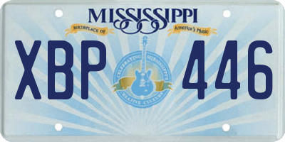 MS license plate XBP446