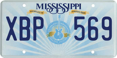 MS license plate XBP569