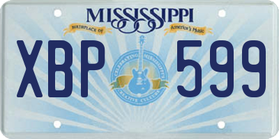 MS license plate XBP599