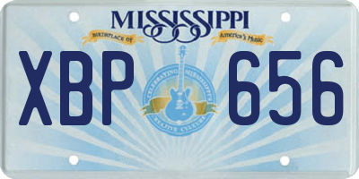 MS license plate XBP656