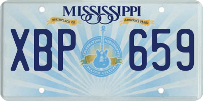 MS license plate XBP659