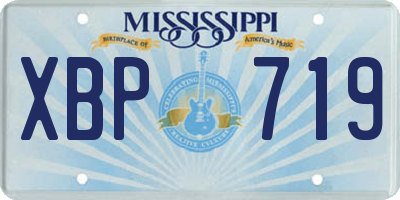 MS license plate XBP719