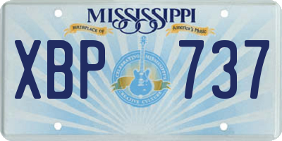 MS license plate XBP737