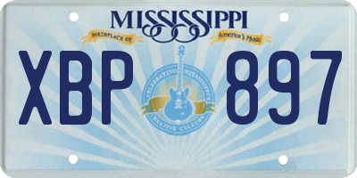 MS license plate XBP897