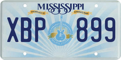 MS license plate XBP899