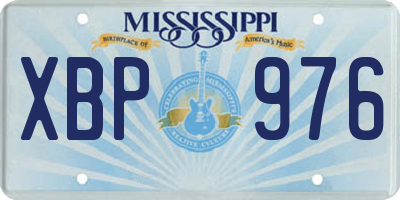 MS license plate XBP976