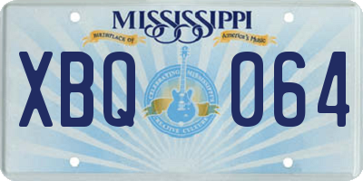 MS license plate XBQ064