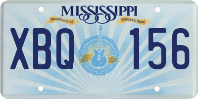 MS license plate XBQ156
