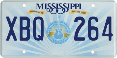 MS license plate XBQ264