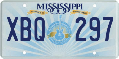 MS license plate XBQ297
