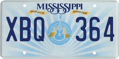MS license plate XBQ364