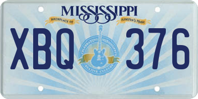 MS license plate XBQ376