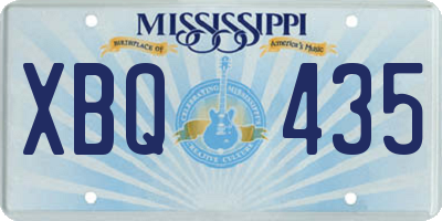 MS license plate XBQ435