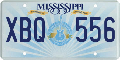 MS license plate XBQ556