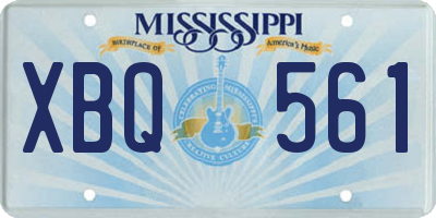 MS license plate XBQ561