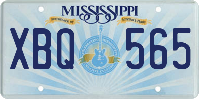 MS license plate XBQ565
