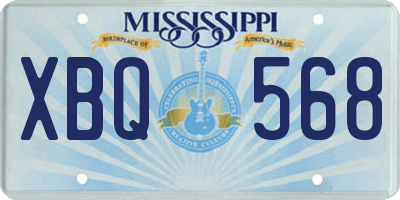 MS license plate XBQ568