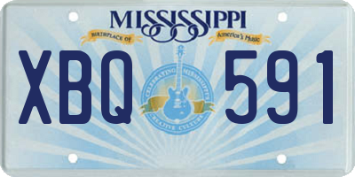 MS license plate XBQ591