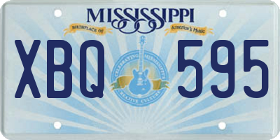 MS license plate XBQ595