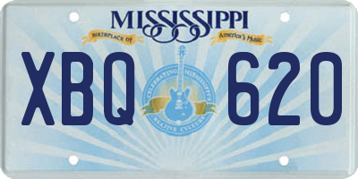 MS license plate XBQ620
