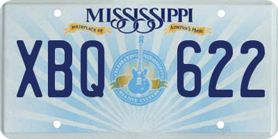 MS license plate XBQ622