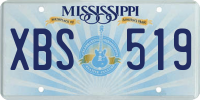 MS license plate XBS519