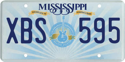 MS license plate XBS595