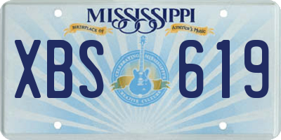 MS license plate XBS619