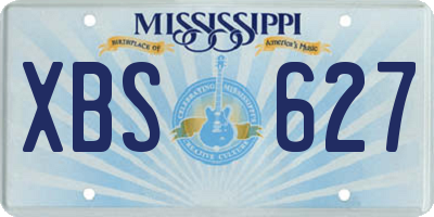 MS license plate XBS627