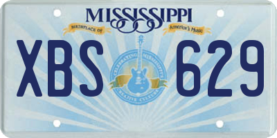 MS license plate XBS629