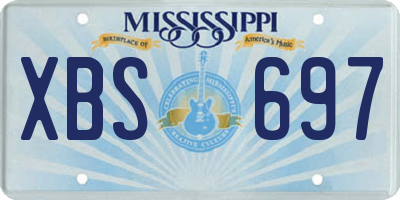 MS license plate XBS697