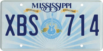 MS license plate XBS714