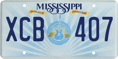 MS license plate XCB407