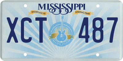 MS license plate XCT487