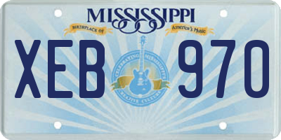 MS license plate XEB970