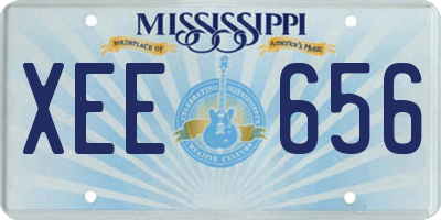 MS license plate XEE656
