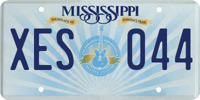 MS license plate XES044