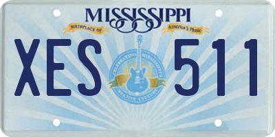 MS license plate XES511